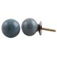 Grey Small Ceramic Dresser Knob